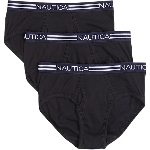 2(X)IST Mens Cotton Stretch No Show Brief 3-Pack,Black/Black